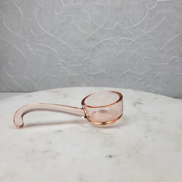 Vintage Pink Depression Glass Spoon 5" Condiment Gravy Sauce Mayonnaise Ladle - Picture 4 of 8